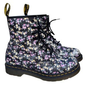 Dr. Marten 1460 Boot Floral Women’s Size 6 Color- Black - Mini Tydee